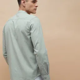 Code By Lifestyle Sage Cotton Regular Fit Shirt image 2