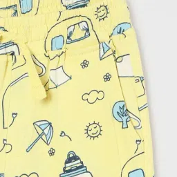 Juniors by Lifestyle Baby Boys Yellow Regular Fit Track Pants image 3