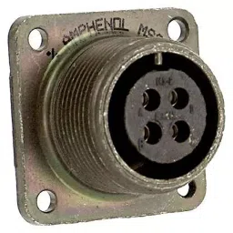 ITT CANNON Circular MIL Spec Connectors CIRCULAR CONNECTOR, RCPT, 20-4, FLANGE, MS3102R20-4SW-picture-12