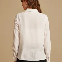 Kazo White Embellished Shirt image 2