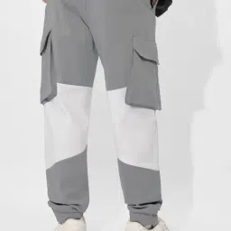 The Souled Store Grey Oversized Solid Joggers image 2
