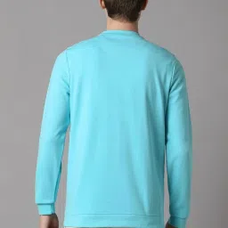 Louis Philippe Blue Regular Fit Printed Sweatshirt image 2
