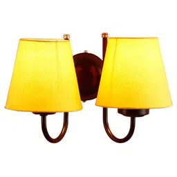 Devansh Yellow Traditional Armed Sconce Wall Lamp image 5