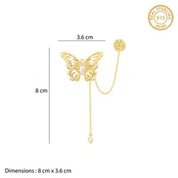 GIVA Men Gold Brooch image 4