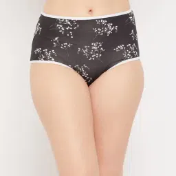 Clovia Black Printed Hipster Panty-picture-10