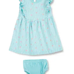 GJ baby  Blue Printed Dress with Bloomers-image-57
