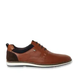 Louis Philippe Men's Brown Derby Shoes-image-41