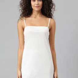 Anai White Cotton Embroidered A Line Dress image 3