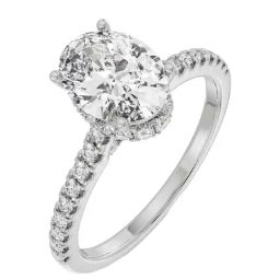 Emori 18k White Gold & Diamond Timeless Oval Ring-picture-6