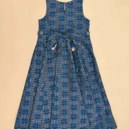 Akkriti by Pantaloons Kids Blue Printed Dress image 3