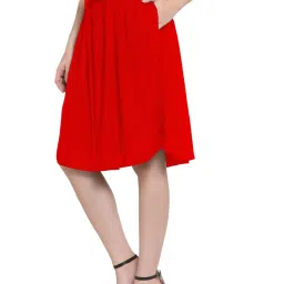 PATRORNA Red Midi Skirt image 3