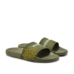 Woodland Men's Olive Slides image 3