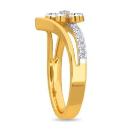 Kisna Diamond & Gold Jewellery Rafel 18k (750) Diamond & Gold Ring For Women image 2