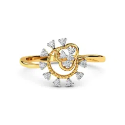 Kisna Diamond & Gold Jewellery Hollie 18k (750) Diamond & Gold Ring For Women image 2