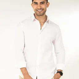 The Bleu Label White Slim Fit Shirt-picture-26