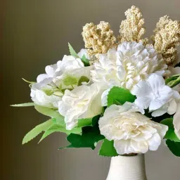 Mason Home White Foam Artificial Flowers image 3
