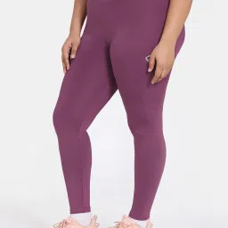 Zelocity by Zivame Purple Quick Dry Tights image 3