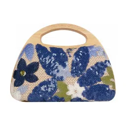 Hie Midnight Navy Ember Embroidered Satchel image 2