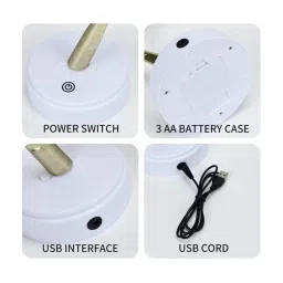 Xergy 20 inch Tabletop Bonsai Tree Light with 24 Golden Leaf Spirit Tree Lamp (Warm white) image 3