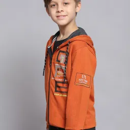 Monte Carlo Kids Rust Printed Full Sleeves Sweatshirt image 3