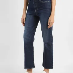 Levi's 711 Dark Blue Regular Fit Mid Rise Jeans image 3