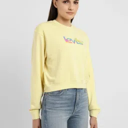 Levi's Yellow Printed Pullover image 3