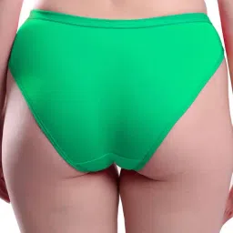 AROUSY Green & Grey Cotton Panties - Pack Of 5 image 3