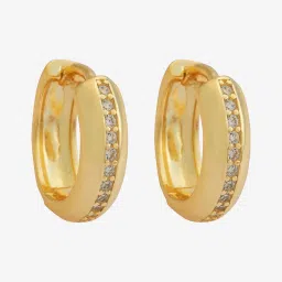 kushal's fashion jewellery Kushal's 92.5 Silver White Gold Polished Earrings for Women image 2