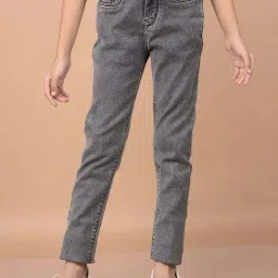 Crimsoune Club Kids Black Solid Jeans-image-8