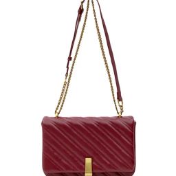 Miraggio Inez Wine Quilted Medium Leather Cross Body Bag-picture-9