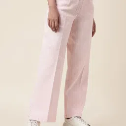 Fabindia Pink Cotton Mid Rise Pants image 3