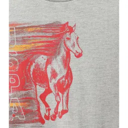 U.S. Polo Assn. Kids Grey Printed Full Sleeves Sweatshirt image 3