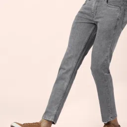 People by Pantaloons Grey Skinny Fit Jeans image 3