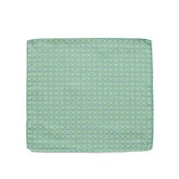 Park Avenue Green Printed Tie with Handkerchief, Cuffinks & Tie Pin image 3