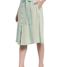 PATRORNA Off White Midi Skirt image 3