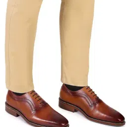 Hats Off Accessories Men's Tan Oxford Shoes-picture-32