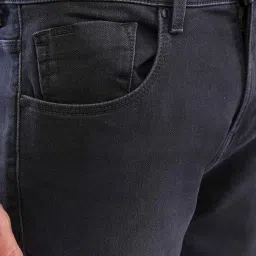 Spykar Black Slim Fit Jeans image 4