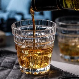 troveas Trovea's Crystal Hellix Transparent Glass Whiskey Glass - Set of 6 image 2