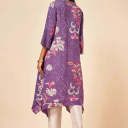 Marigold Lane Purple Printed A Line Kurta image 2