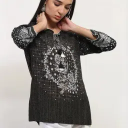 Rangriti Black Printed Kurtis image 4