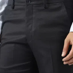 Van Heusen Black Slim Fit Trousers image 4