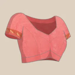 Geroo Jaipur Navy Woven Saree with unstitched Blouse image 4