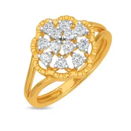 Kisna Diamond & Gold Jewellery Octavia 18k (750) Diamond & Gold Ring For Women-picture-14