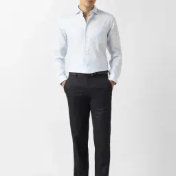 Van Heusen Black Slim Fit Trousers image 5