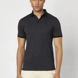 Van Heusen navy Geometric T-shirts-image-54
