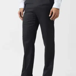 Van Heusen Black Slim Fit Trousers image 3