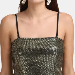 Kazo Gold Embellished Wrap Dress image 5