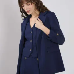 Vero Moda Blue Regular Fit Blazer-picture-16