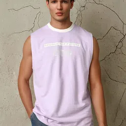 Hubberholme Men Futurestic Printed Sleeveless T-shirt-picture-34