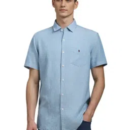 Louis Philippe Blue Slim Fit Shirt-picture-43